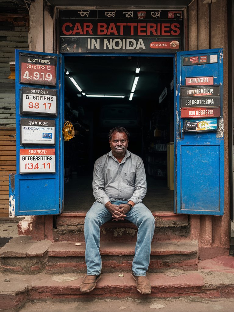 a-man-sit-on-battery-shop-and-sign-board-write-car-uX7HGrt2Tvq7NWJWQTtLCQ-pf6vtEBmTD6JuNBdF8KK-g